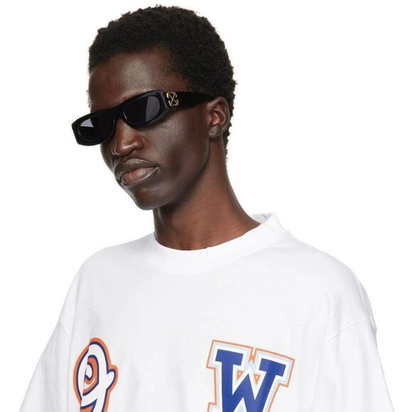 Off-White ORLANDO Women Sunglasses White Black Grey Oval OERI13O ORLANDO 0107 main image 6